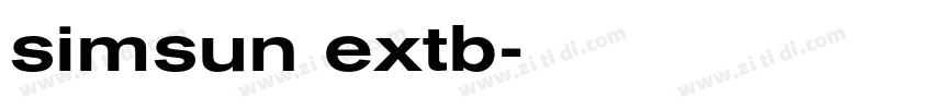 simsun extb字体转换
